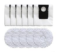 Glomc Lot de 6 sacs à poussière et serpillères pour aspirateur Eureka J15 Pro Ultra, pièces de rechange robustes en microfibre pour une installation facile pour un entretien efficace du sol