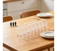 Glomc Lot de 6 tuyaux à lait en silicone de 38 cm avec 3 tétons, tube transparent pour mousseur à café Ena E60 E8 F50 S8