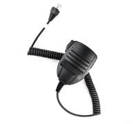 Glomc MH-67A8J Microphone portable portable pour radio portable Yaesu VX2500 VX2508 VX2208 VX2108 8 broches avec bouton PTT et crochet pour microphone pour utilisation en patrouille