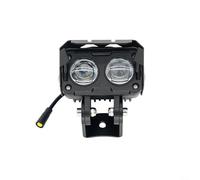 Glomc Phare en alliage d'aluminium pour Kugoo pour scooter électrique G3 Pro, visibilité nocturne lumineuse, lampe noire légère