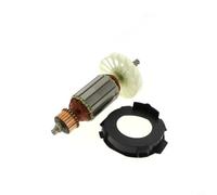 Glomc Rotor d'armature pour scie circulaire KGS 216M, 310011470 Pièce de rechange avec enroulement en cuivre, composant moteur 220-240 V avec couvercle de ventilateur et capuchon d'extrémité