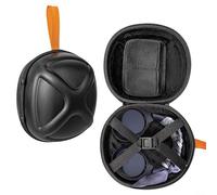 Glomc Sac de rangement pour écouteurs en EVA, pour Sony WH-1000XM4, étui de protection rigide portable avec poche en maille et poignée, organisateur de voyage pour accessoires, 23 x 21 x 16 cm