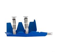 Glomc Scie alternative pour canettes de 5 à 7,6 cm, outil mélangeur à double sangle en acier inoxydable pour entretien de garage et projets de peinture à faire soi-même - Bleu