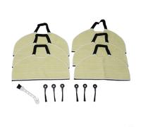 Glomc Tampons de rechange et brosses latérales pour Shark AV2610WA RV2620WD RV2410WD, lavables en machine (6 + 6 + 1)