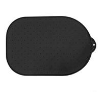 Glomc Tapis de mixage antidérapant en silicone 40,2 x 27,1 cm pour batteurs sur socle de 5 à 8 litres, tapis antidérapant protège le comptoir, facile à nettoyer, en noir ou gris, pour la préparation
