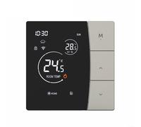 Glomc Thermostat WiFi intelligent pour application Tuya, contrôleur de température pour chauffage au sol électrique et chaudière à gaz, commande vocale via Alexa et Google Assistant (gris, 3A-WIFI)
