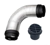 Glomc Tuyau de chauffage diesel 75 mm - Connecteurs ronds de 60 mm - Sortie d'air pour Eberspacher pour Webasto pour système de chauffage de voiture Propex