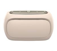 Glomc Ventilateur de cou rechargeable USB avec deux moteurs de refroidissement, design portable ultra silencieux à 4 vitesses, batterie de 2500 mAh pour une utilisation à la main, portable et de