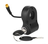 Glomc Verrou de porte électrique pour scooter électrique Kukirin G2, Pro - 3 broches en plastique avec câble de 140 mm, 32,7 x 53 x 80 mm, noir, 81,1 g