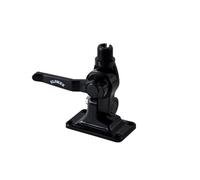Glomex - Base noire à double joint en nylon renforcé, modèle RA115/BK - Verrouillage à levier, trou de câble, filetage 1" x14, pour bateaux à voile, moteur, bateaux pneumatiques, yachts - UV résistant
