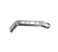 Glomex - Support de montage en acier inoxydable AISI 316, modèle RA106BRACKINOX - Pour installation en tête d'arbre, fixation robuste, pour bateaux à voile, moteur, bateaux pneumatiques, yachts