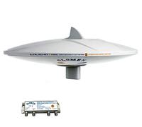 Glomex Talitha V9125/12 - Marine ANTENNE TV omnidirectionelle - 26 DB - DIAMÈTRE 250 MM - 20 M CÂBLE COAXIAL - analog & digital TV (DVB-T) 360° - pour des bateaux à voiles que sur les bateaux à moteur