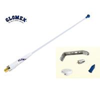 GLOMEX VHF Marine Antenne RA109GRPRA109GRP - VHF - 3DB - 900 MM (35'') FREQUENCY RANGE 156/162 MHz - FIBRE DE VERRE - spécialement pour des bateaux à voiles que sur les bateaux à moteur
