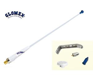 GLOMEX VHF Marine Antenne RA109GRPRA109GRP - VHF - 3DB - 900 MM (35'') FREQUENCY RANGE 156/162 MHz - FIBRE DE VERRE - spécialement pour des bateaux à voiles que sur les bateaux à moteur