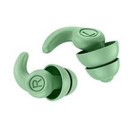 Glomora 1 paire bougies d'oreille en silicone pour la réduction du bruit de sommeil Isolement annule des bouchons d'oreille réutilisables troisième génération (OD Green)