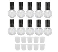 Glomora 10pcs 5 ml de tubes à lèvres vides, récipients de type bille mignon de type plastique rechargeable bricolage bouteille de brillant à lèvres pour échantillons de rouge à lèv