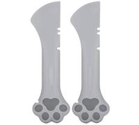 Glomora 2 Pack Dog Cat Cat Food Spoon, Multifonction pour Animaux de Compagnie pour Animaux de Compagnie Caton de Nourriture Silicone Léger Lavable pour Chat Chien Humide en conser