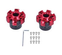 Glomora 2PCS Cadre de Fourche de Roue Sliders, Protection Contre Les crashs CNC en Alliage D'aluminium Universel Fourche Roue Crash Protector Cups Fit pour Motos Vélos (Rouge)