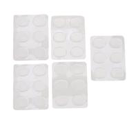 Glomora 30 Pcs Drum Dampeners, Gels Silicone Gel Pads Self Adhesive Soft Silicone Muffling Gel Pads Drum Dampeners for Tone Control (Transparent)