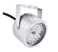 Glomora 48 LED IR Light, IP65 Protection Contre Les intempéries Veilleuse Infrarouge pour caméra de vidéosurveillance de sécurité, capteur CDS Automatique de portée 5-20 m, DC 12 V