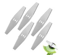 Glomora 5 Pcs Lame de Rechange pour Tondeuse Électrique, Lames de Coupe Brosse en Acier Inoxydable, Compatible Tondeuse à Gazon sans Fil, Accessoires Jardin Durables pour Coupe-Bordure Professionnel