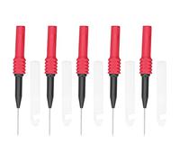 Glomora 5Pcs Piercing Clip Test Probe,0.7mm Test Probe Pins, Non-Destructive Insulation Wire Piercing Needle for Multimeter (Red)