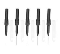 Glomora 5Pcs Piercing Clip Test Probe,0.7mm Test Probe Pins, Non-Destructive Insulation Wire Piercing Needle for Multimeter (Black)