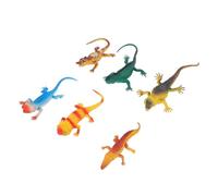 Glomora 6 PCS Set des Figurines de lézard, éducation précoce d'apprentissage réaliste Realiste Animal Figurine Toys for Kids Science Project d'apprentissage