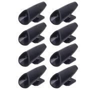 Glomora 8pcs Les sifflets de cerf évite les collisions dispositifs d'avertissement de cerf avec des bandes adhésives avertissement faune Alerte animale pour voitures (Black)