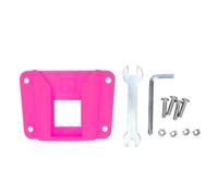 Glomora Adaptateur de Bloc de Transport Avant, Support de Sac de vélo Pliable pour Installation de Bagages Avant (Rose Rouge)