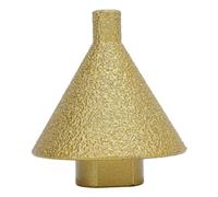 Glomora Beveling Chamfer Bit for Angle Grinder High Precision Brazed Alloy Steel Tile Trimming Drill Bit Countersink Accessories for Marble Quartzite Granite 50mm with Storage Box (M14)