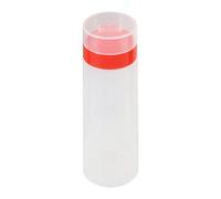 Glomora bouteille compressible, 4 Hole Mayo Dispenser Bottle, Mayonnaise Dispenser Sauce Squeeze Bottle Japanese Mayonnaise Dispenser for Jam Olive Oil Vinegar (Yellow) (Red)