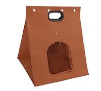 Glomora Carrier Bag Cat Carrying Bag Soft Felt Washable Detachable Portable Pet Nest Bed for Kittens (Chocolate)