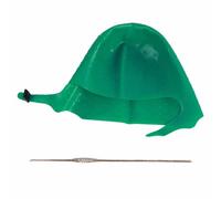 Glomora Chapeau de mise en évidence en silicone, bonnet de teinture de cheveux réutilisable pour les faits saillants de bricolage avec sangle réglable (Verte)