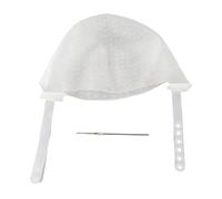 Glomora Chapeau de mise en évidence en silicone, bonnet de teinture de cheveux réutilisable pour les faits saillants de bricolage avec sangle réglable (Blanche)