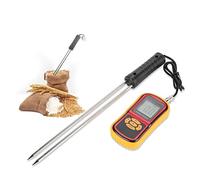 Glomora Compteur numérique de teneur en eau, testeur d'humidité LCD GM640 pour blé, riz, maïs, haricot, analyseur de température portable