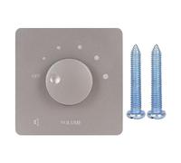 Glomora Contrôle de volume 50W, Sécurité professionnelle 5 Gears Tuning Knob Volume Contrôleur Inwall Plate Universal Bass Bass pour les haut-parleurs Home Speakers Stéréo TV (Gris)