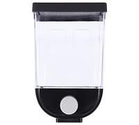 Glomora Distributeur de nourriture sèche mural de 1,5 L, récipient de stockage de céréales transparent avec bouton poussoir, distributeur de perles de lessive pour céréales peu (1L)