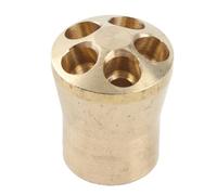 Glomora Distributeur de réfrigérant en laiton, séparateur de liquide à 5 trous pour réfrigérateur de climatisation, pièce de système de refroidissement AC
