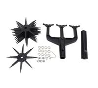 Glomora Garden Rotary Cultivator, Abs Abs Plastic Hand Sol Scarificateur Manuel Tiller Gardening Tool pour Le mélange de Sol ou l'herbe de réensemencement