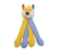 Glomora Jouet à mâcher interactif en Peluche pour Chien, Mignon et Durable en Coton PP, Design en Papier sonore pour la Dentition du Chiot, Jeu à mâcher, Jouet pour Animaux de Compagnie (Gelb)