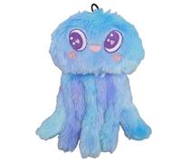 Glomora Jouet couineur en Peluche en Forme de méduse, Jouet à mâcher interactif pour Chiens de Taille Moyenne et Grande, Animal en Peluche Anti-Stress, matériau sûr, Durable pour Un Jeu (Blue)