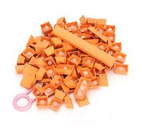 Glomora Keycaps, PBT Keycaps Ergonomic Design Oil Resistant Colorful 108 Key Video Game Keycap, Annie/Keyboard Poker Keys, Gaming RGB, for Mechanical Keyboard (Orange)