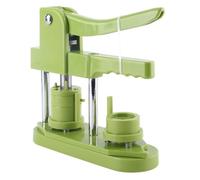 Glomora Kit de machine à fabriquer des boutons avec 100 pièces de badges, machine à presser les badges avec livre de motifs et coupe-cercle, pour cadeaux de famille, porte-clés (25mm)