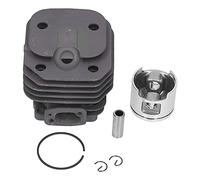 Glomora Kit de Piston de Cylindre 48 mm, Ensemble de circlips de Piston de Cylindre, kit de pièces de Rechange de Piston avec Piston de Cylindre, axe de Piston, retenue de Piston