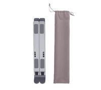 Glomora Laptop Stand Anti Slip Silicone Aluminum Alloy Foldable Ventilated Laptop Holder for Desktop