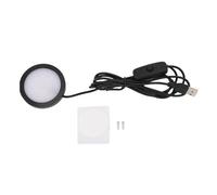 Glomora LED Round Light, Ultra Thin Aluminium Basing Under Counter Lighting avec un câble de 1,5 m pour la chambre à coucher du plafond