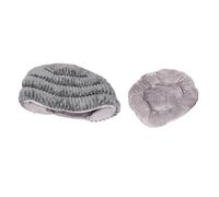 Glomora Lit pour Petit Chien et Chat avec Couverture à Capuche, lit Grotte pour Chat Semi-fermé, Confortable, Doux et Chaud, Amovible, Facile à Nettoyer, lit pour Chien pour animau