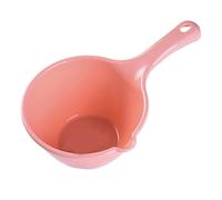 Glomora Louche à eau en plastique pour bain et douche, louche de grande capacité de qualité alimentaire pour arroser les plantes, laver les légumes et usage domestique (Petit Rose)