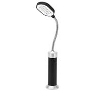 Glomora Magnetic Gooseneck Lamp,Magnetic Lamp 360° Gooseneck High Brightness Weather LED Outdoor Work Light with Magnetic Mounting Base for Fishing BBQ Cycling (Black)